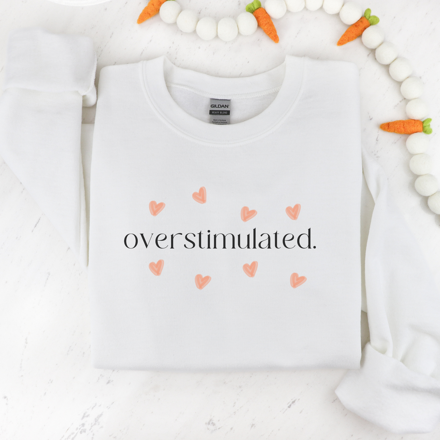 [GILDAN] overstimulated Hearts Sweatshirt